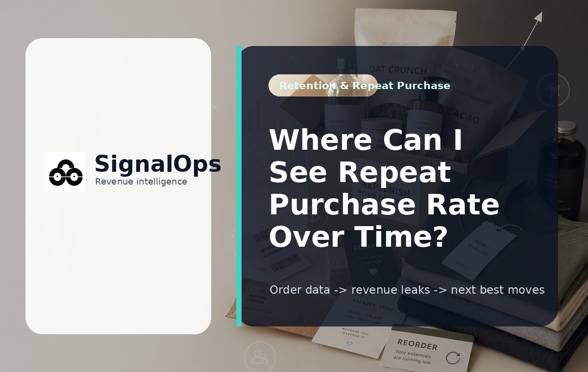 Where Can I See Repeat Purchase Rate Over Time? visual