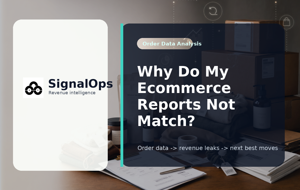 Why Do My Ecommerce Reports Not Match? visual